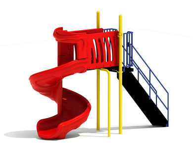 6' Free Standing Spiral Slide