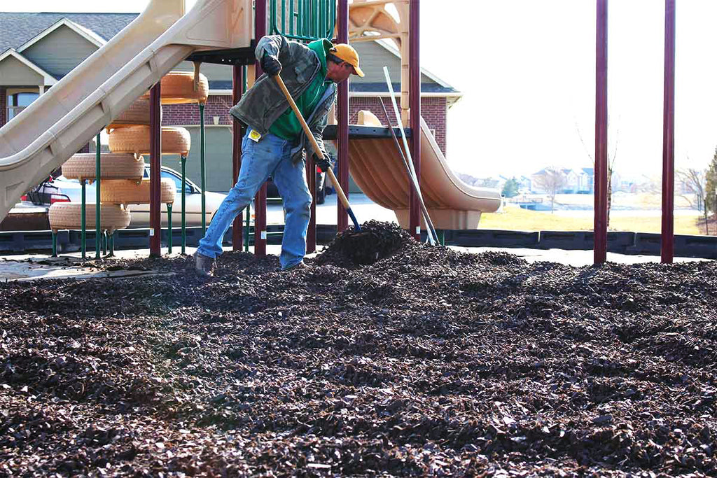 Rubber Mulch Installation - Commercial Playgrounds