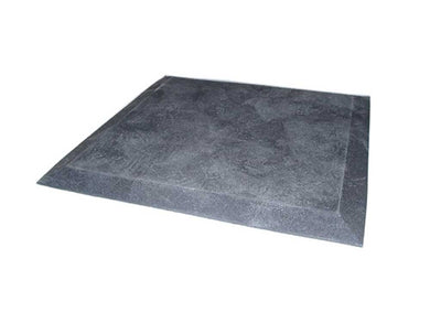 Black rubber door mat 40x40cm