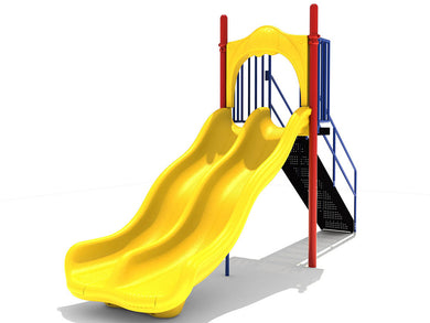 5' Free Standing Double Wave Slide