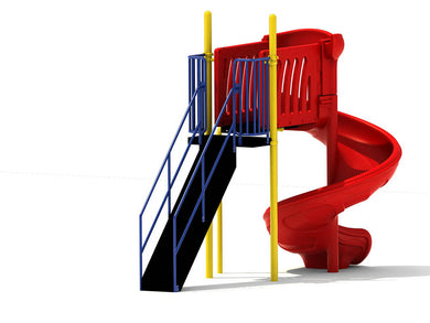 6' Free Standing Spiral Slide