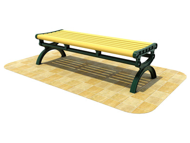 5' Plastic Lumber Flat Bench