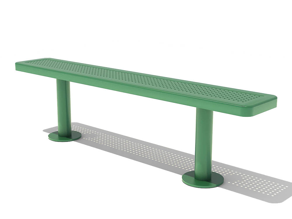 6' Perforated Bench without Back