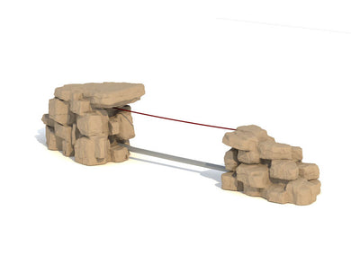 Boulder Climber with Rope Link